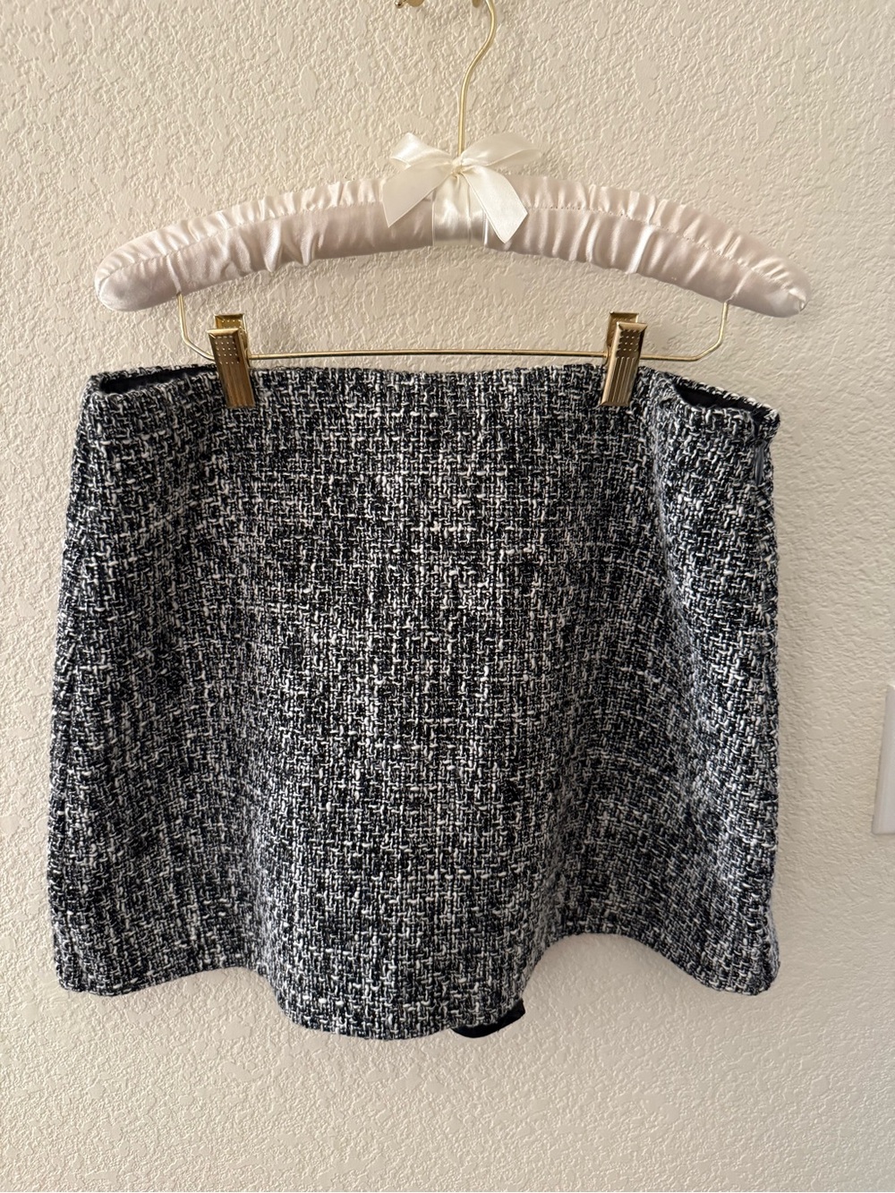 Abercrombie & Fitch Black & White Tweed Skort NWT